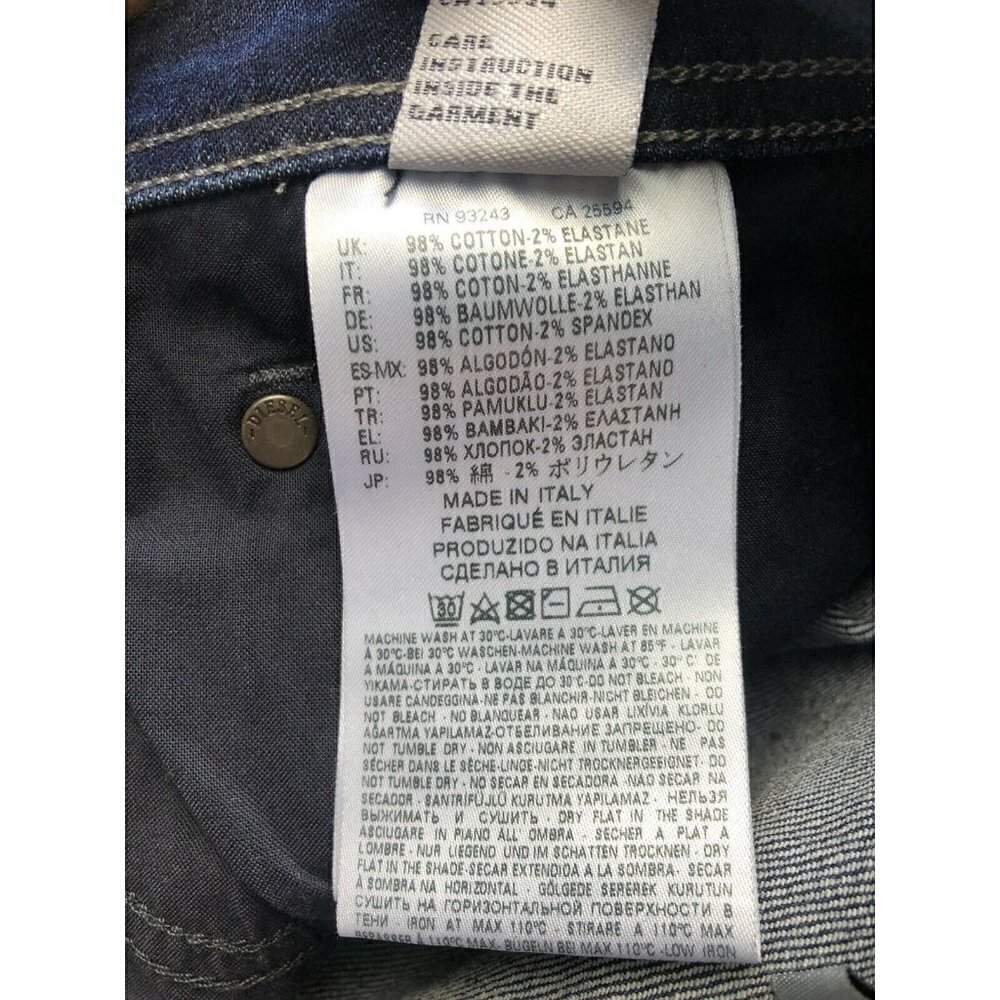 Diesel TEPPHAR Mens 084MM Blue Slim Carrot Skinny - Picture 9 of 12